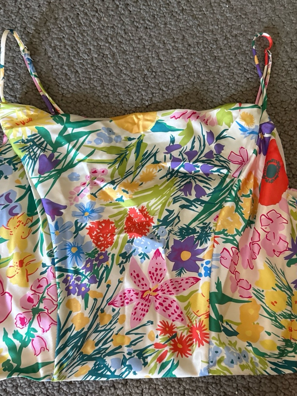 ASTR the label satin floral top